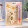 Candle for cake the number "8", "Oval + fountain" Golden