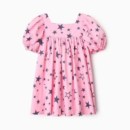 Baby dress KAFTAN "Stars" R.28 (86-92 cm) Pink-6
