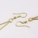 Earrings hanging "rustle" crosses, color mix, 8.5 cm