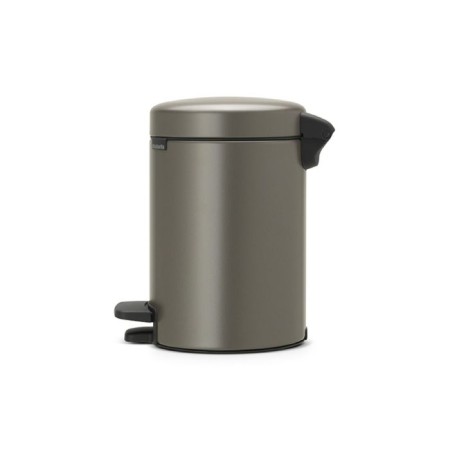 Brabantia Newcon bucket, plastic inner bucket, with a pedal, platinum color, 3 liters-1