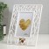 Photo frame plastic 10x15 cm "leaves" white 18x23 cm