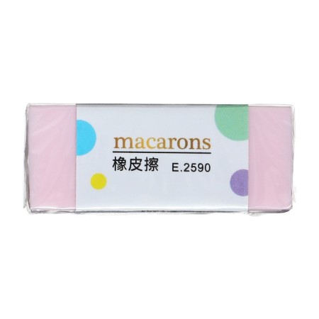 Rectangular eraser "pasta", in a paper holder, mix-2