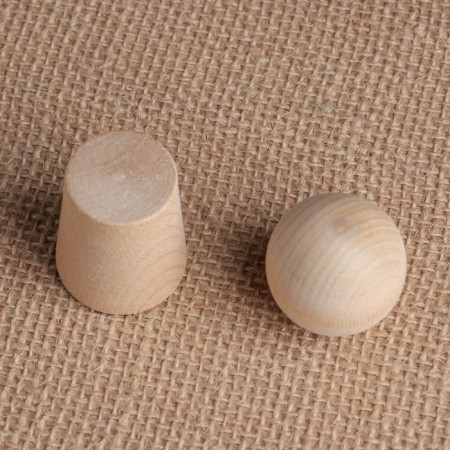 Set for board games "Ball and cone truncated", workpiece-1