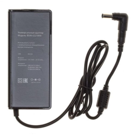 Buro BUM-0221B90 power adapter, automatic, 90W, 12V-20V 11-pereb., 4.5a 1xusb, 2.4a-1
