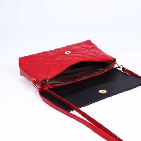 Magneta bag bag, long belt, red color-6