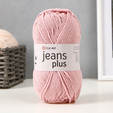 Yarn "Jeans Plus" 55% cotton, 45% acrylic 160m/100g (83 powder)-5