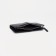 Women's wallet on the button, black color