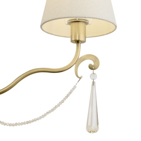 Charya FREYA FR2019PL-05BS MADELINE, 700x700x1640 mm, E14, 5x40W, brass color-1