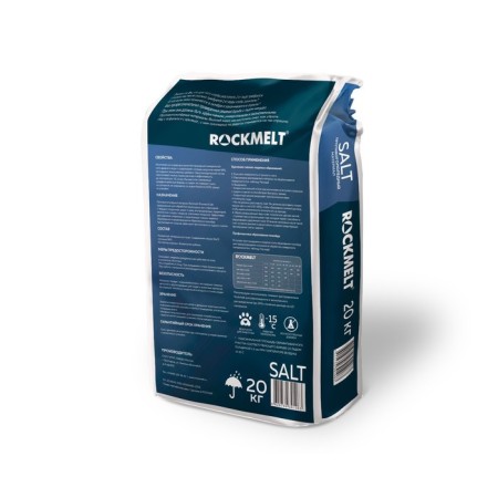 Anti -alter reagent Rockmelt Salt, 20 kg, long -action, operates up to -15 ° C, in the package-1