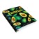 A notebook on the rings of A5 160 sheets in the Calligrata cell "avocado on the dark", plastic cover, offset unit