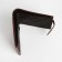 Male purse on a magnet, department for bills, for maps, for coins, brown color