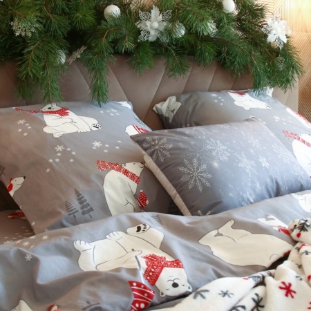 Pillow Ethel "Snowflakes" 60*40 cm, 100% p/e-2