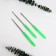 A set of hooks for knitting, with plastic handles and caps, d = 1.5-2.5 mm, 14 cm, 3 pcs, color mix
