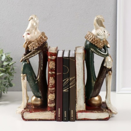 Book holders "Court hares" set 2 pcs 25x10x30.5 cm-1