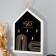 Hooks decorative wood "Keys. Abstraction. Rainbow" Black with gold 24x32 cm