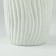 Paradise flower vase of white glass 30 × 13 × 13 cm