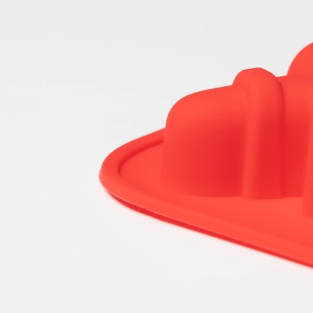 The form for baking the deed "New Year. Gingerbread ", silicone, 28 × 17 cm, 6 cells, red color-3