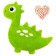 Developing toy-bit "dinosaur"