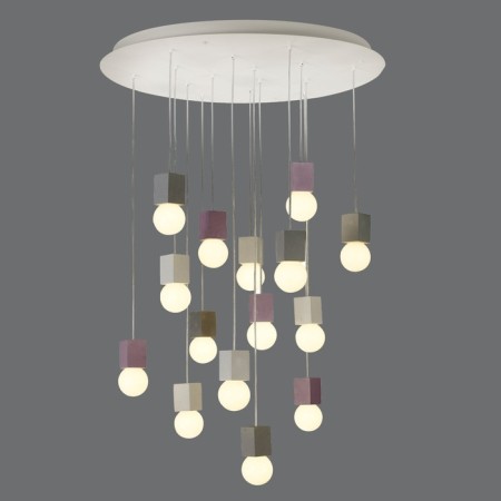 Suspended chandelier Mantra Galaxia, E27, 15x20W, 210 mm, white color-1