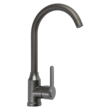 Kitchen mixer Zein Z3700, swing pour 26 cm high, ABS plastic, graphite-3