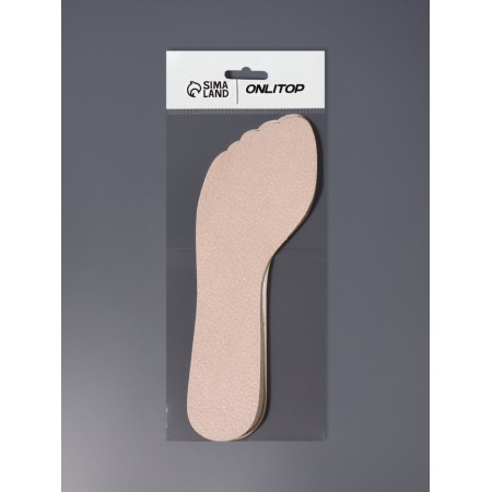 Half -slopes for shoes, on an adhesive base, 22 cm, universal, beige color-4