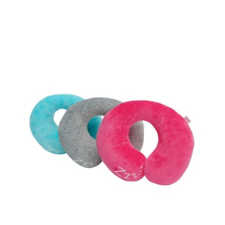 Soft Bagel neck pillow, size 23x28 cm, blue color-8