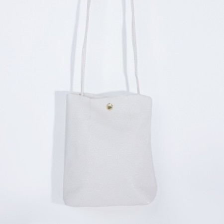 Cross-Body bag on the valve, white color-3