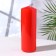 Classic candle 5x15 cm, red