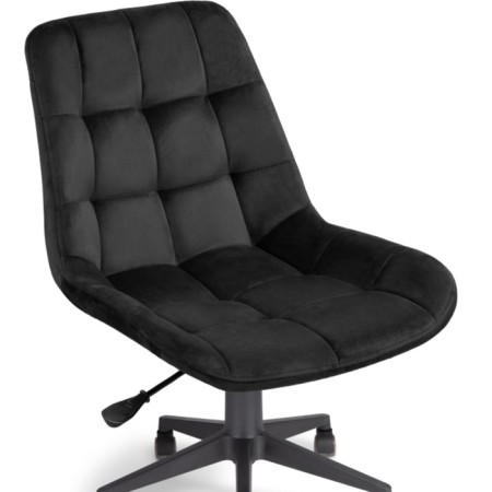 Computer chair Kelmi 1 plastic/velor, black/black 51x61x78 cm-5