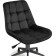 Computer chair Kelmi 1 plastic/velor, black/black 51x61x78 cm