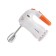 Mixer Willmarka Whm-6023st, manual, 400 watts, 5 speeds, 2 nozzles, stand, orange