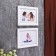 Photo frame in 2 photos 15x20 cm suspended 727 white (plastic screen)
