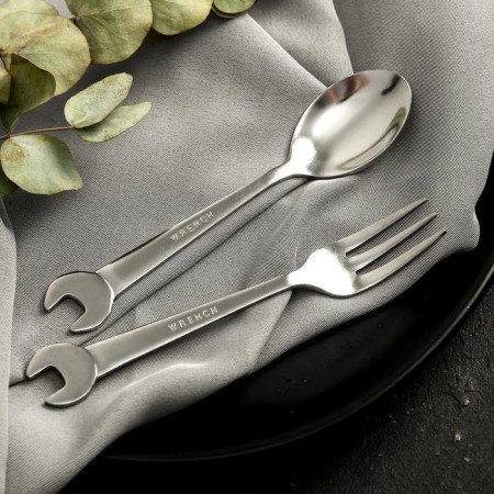Set of spoon - a wrench and fork - a wrench "Master for all hands", 19.8 x 14 cm-2
