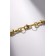 The necklace "wire" is prickly, the color is gold, l = 45 cm