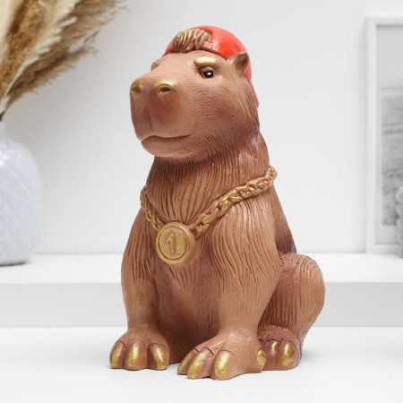 Pigger "Capybara in the cap" brown, 22cm-1