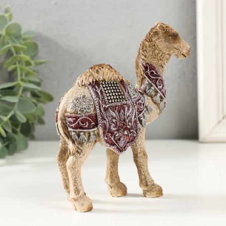 Polystone souvenir "Desert camel with a blanket" 11.7x4.7x13.5 cm-1