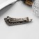 Hair hairpin "Brioni" corner, 6.5 cm