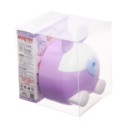 Mechanical sharpener with container, lilac ears/white-8