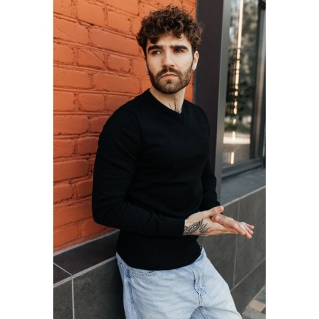 Jumper male ise, size 58, black color-7