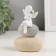 Souvenir Polystone "Girl Angel on pebbles" 7x4.5x10.5 cm