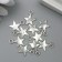 Suspension "Star", color silver 0.9x1.2 cm