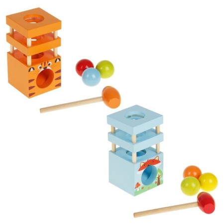 Pink "Animals", hammer, three balls, species mix-1