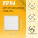 Ventilation grate Zein Lux l185, 185 x 185 mm, with a grid, inexhaustible