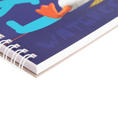 Watercolor album 205x205mm "goodness", 20 sheets on the crest, 200g/m2, embossing, tough substrate-2