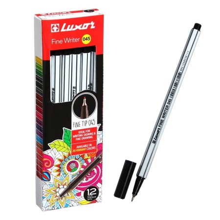 Capillary pen Luxor Fine Writer, node 0.8 mm, black ink black