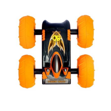 Radio -controlled machine "Crazy", with a battery, pneumatic wheels, orange-3