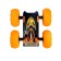 Radio -controlled machine "Crazy", with a battery, pneumatic wheels, orange