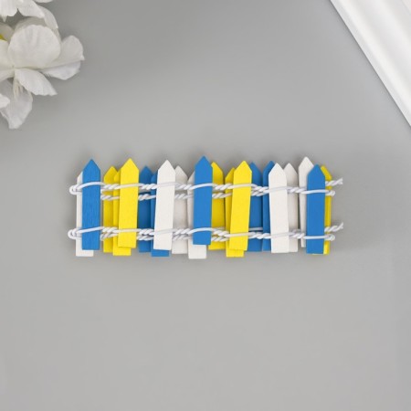 Decor for creativity tree "Color fence" 3x24 cm mix-6