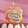 A candle for a cake "Best Man of great success and victories", 8 cm