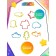 Buba modeling dough, 6 colors, 6 molds